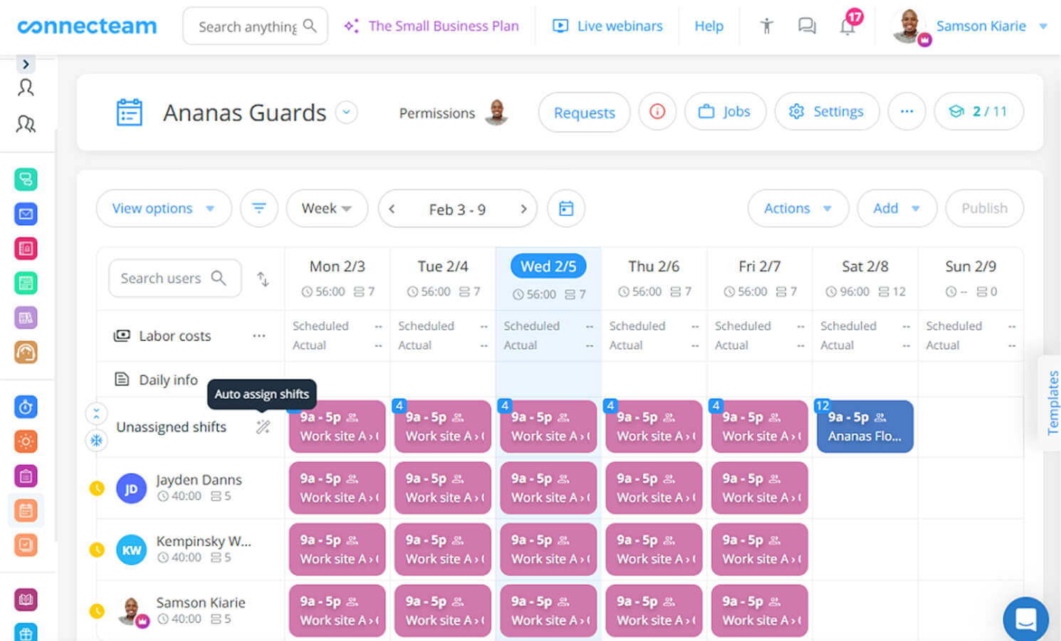 Connecteam screenshot