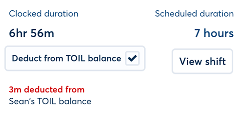 FlowRota deductions