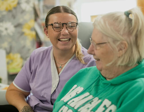 Care team using FlowRota rota software