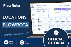 FlowRota managing locations - Tutorial